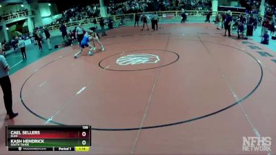 138 lbs Semifinal - Cael Sellers, Elko vs Kash Hendrick, South Tahoe