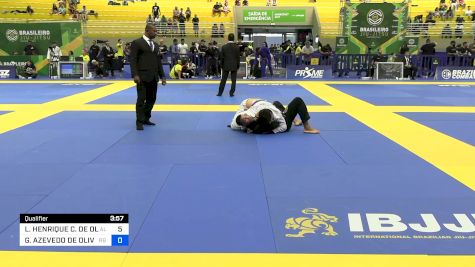 LUIS HENRIQUE C. DE OLIVEIRA vs GUILHERME AZEVEDO DE OLIVEIRA 2024 Brasileiro Jiu-Jitsu IBJJF