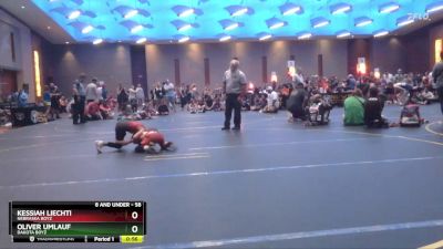 58 lbs Semifinal - Oliver Umlauf, Dakota Boyz vs Kessiah Liechti, Nebraska Boyz