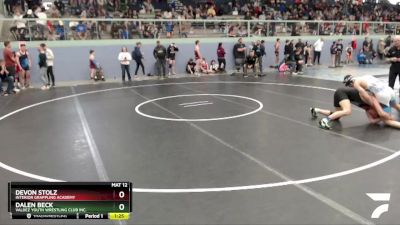 160 lbs Round 2 - Dalen Beck, Valdez Youth Wrestling Club Inc. vs Devon Stolz, Interior Grappling Academy