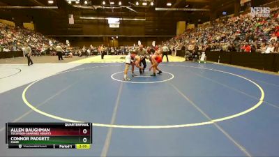 5A-175 lbs Quarterfinal - Connor Padgett, Maize vs Allen Baughman, Tecumseh-Shawnee Heights