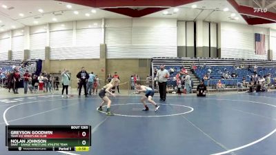 63 lbs Cons. Round 5 - Nolan Johnson, SWAT - Savage Wrestling Athletic Team vs Greyson Goodwin, Team 312 Wrestling Club