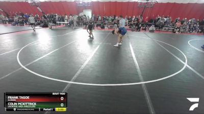 145 lbs Quarterfinal - Frank Tagoe, Illinois vs Colin McKittrick, LaCrosse Area Wrestlers