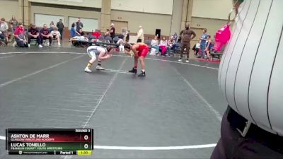 88-92 lbs Round 3 - Ashton De Marr, Glasgow Wrestling Academy vs Lucas Tonello, Franklin County Youth Wrestling