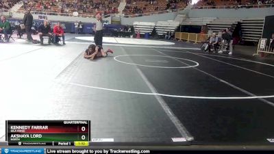 100 lbs Quarterfinal - Akshaya Lord, North vs Kennedy Farrar, Gila Ridge