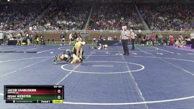 D2-120 lbs Cons. Round 1 - Jacob VanBuskirk, Airport HS vs Noah Webster, Mt Pleasant HS