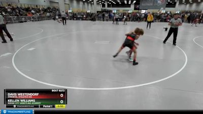 82 lbs Cons. Round 2 - Davis Westendorf, Immortal Athletics WC vs Kellen Williams, Dodge City Wrestling Academy