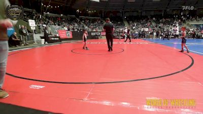 43 lbs Semifinal - Owen De Los Reyes, Kansas Young Guns vs Kane Carter, Steel City Reloaded