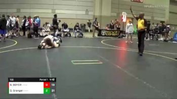 150 lbs Round 2 (6 Team) - Dylan Granger, Peer Pressure vs BERK BOYER, Elite Athletic Club W.E.