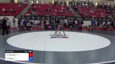 48 kg Cons 8 #2 - Hayden Schwab, Immortal Athletics WC vs Caleb Noble, Toss Em Up Wrestling Academy