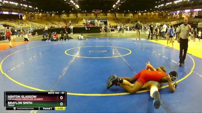 97 lbs Quarterfinal - Ashton Glasgow, The Glasgow Wrestling Academy vs Braylon Smith, Troup