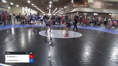 51 kg Round 4 - Sarah Barajas, California vs Jessie Valenzuela, Rough House Wrestling