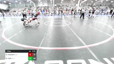 170 lbs Rr Rnd 1 - Danny Haubert, Grit Mat Club Red vs Noah Hall, Spladle City