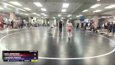 117 lbs Round 2 - Kayli Ranstrom, Glenns Ferry Wrestling Club vs Cameron Francis, Southern Idaho Wrestling Club