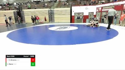 138 lbs Cons. Round 3 - Trenton Bivens, Madison vs Isaac Baca, Techie Wrestling Club