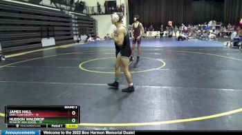 132 lbs Round 3 (8 Team) - Hudson Waldrop, McAdory High School vs James Hall, Saint Clair County