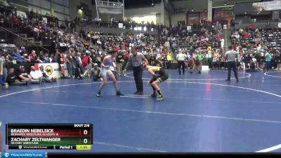 120 lbs Champ. Round 1 - Zachary Zeltwanger, Victory Wrestling vs Braedin Nebelsick, Ironhawk Wrestling Academy IA