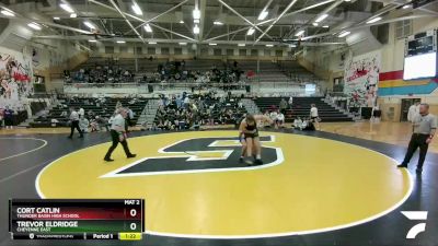 195 lbs 1st Place Match - Trevor Eldridge, Cheyenne East vs Cort Catlin, Thunder Basin High School