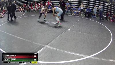 130 lbs Quarterfinals (8 Team) - Adan Garcia, Team Oregon vs Wyatt Crisp, Kentucky