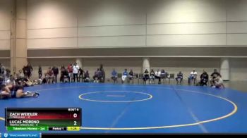 155 lbs Round 2 (6 Team) - Zach Weidler, Cypress Bay vs Lucas Moreno, Tropics Wrestling