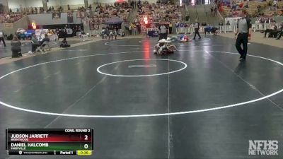 AA 132 lbs Cons. Round 2 - Daniel Halcomb, Maryville vs Judson Jarrett, Brentwood