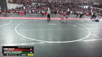 54 lbs Cons. Round 2 - Kobe Baltus, Wisconsin Rapids vs Heinrich Schachtner, Victory School Of Wrestling