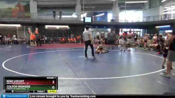 90 lbs Round 7 (10 Team) - Colton Risinger, Predator Wrestling vs Kiah Locust, Backyard Brawlers