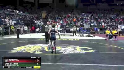 74 lbs Champ. Round 2 - Ian Rotramel, SOT-C vs Cale Dauber, Ottawa Wolfpack WC