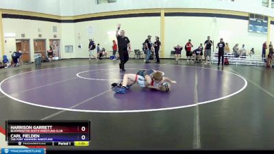 86 lbs 3rd Place Match - Harrison Garrett, Bloomington South Wrestling Club vs Carl Fielden, The Fort Hammers Wrestling