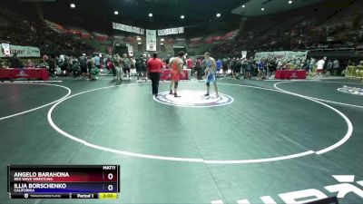 170 lbs Quarterfinal - Angelo Barahona, Red Wave Wrestling vs Illia Borschenko, California