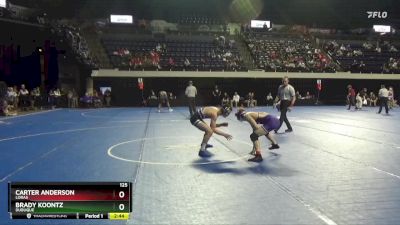 125 lbs Cons. Round 4 - Carter Anderson, Loras vs Brady Koontz, Dubuque