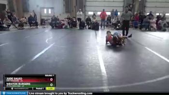 92 lbs Round 7 (8 Team) - Weston Burgers, PA Alliance Red vs Jude Salko, Mat Assassins
