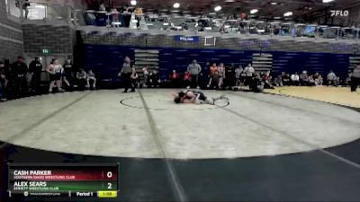 130 lbs Round 2 - Alex Sears, Emmett Wrestling Club vs Cash Parker, Southern Idaho Wrestling Club