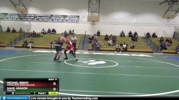 285 lbs Cons. Round 2 - David Aragon, Cerritos vs Michael Brent, Fresno State Wrestling Club