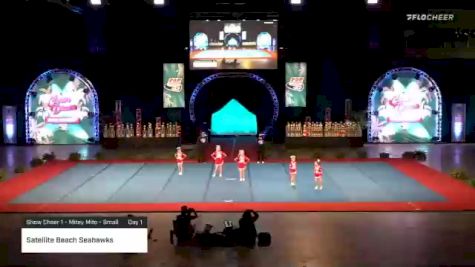 Satellite Beach Seahawks [2020 Show Cheer 1 - Mitey Mite - Small Day 1] 2020 Pop Warner National Cheer & Dance Championship