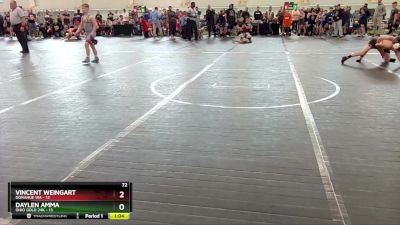 72 lbs Round 2 (6 Team) - Vincent Weingart, Donahue WA vs Deacon Vandyke, Wrestling Mill