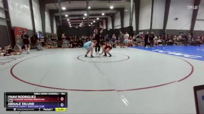 190 lbs Cons. Round 1 - Ynavi Rodriguez, CNWC Concede Nothing Wrestling Club vs Abigale Eklund, Thurston County Wrestling Club