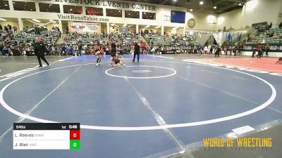 64 lbs Semifinal - Liam Reeves, Steel Valley Renegades vs Jack Blair, Hawks WC Lincoln