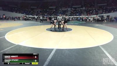 6A-150 lbs Champ. Round 2 - Vance Abbott, Gresham vs Mason Stucky, Sheldon