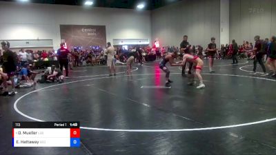 113 lbs Round 1 - Dylan Mueller, MN Elite vs Elijah Hattaway, Georgia