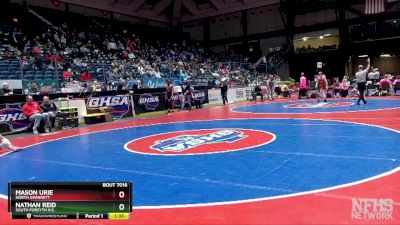 7A-126 lbs Champ. Round 1 - Nathan Reid, South Forsyth H.S. vs Mason Urie, North Gwinnett