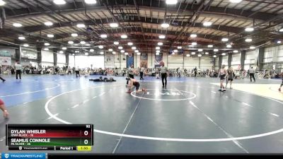 92 lbs Rd# 9- 2:15pm Saturday Final Pool - Dylan Whisler, Iowa Black vs Seamus Connole, PA Silver