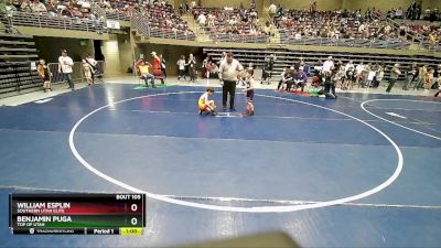 62 lbs Champ. Round 2 - Benjamin Puga, Top Of Utah vs William Esplin, Southern Utah Elite