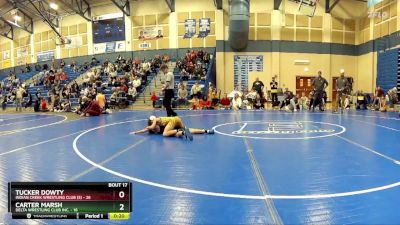 84 lbs Placement Matches (8 Team) - Carter Marsh, Delta Wrestling Club Inc. vs Tucker Dowty, Indian Creek Wrestling Club (S)