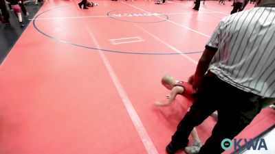 37 lbs Semifinal - Stetson Manuel, Newkirk Takedown vs Charlie Kane, Barnsdall Youth Wrestling