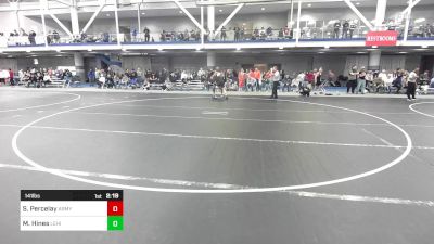 141 lbs Round Of 32 - Shane Percelay, Army-West Point vs Malyke Hines, Lehigh University