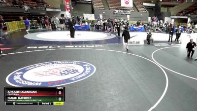 119 lbs Cons. Round 2 - Arkadii Oganisian, California vs Isaiah Ramirez, Manteca Cobras Wrestling Club