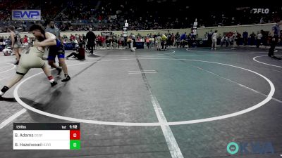 131 lbs Quarterfinal - Ben Adams, Deer Creek Wrestling Club vs Beau Hazelwood, Hurricane Wrestling Academy