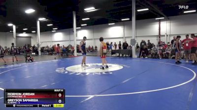 130 lbs Round 2 (8 Team) - Mormon Jordan, Colorado Red vs Greyson Samargia, Alabama