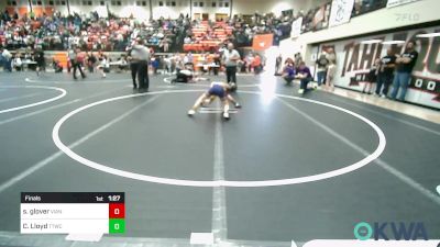 67 lbs Final - Seth Glover, Vian Wrestling Club vs Camden Lloyd, Team Tulsa Wrestling Club